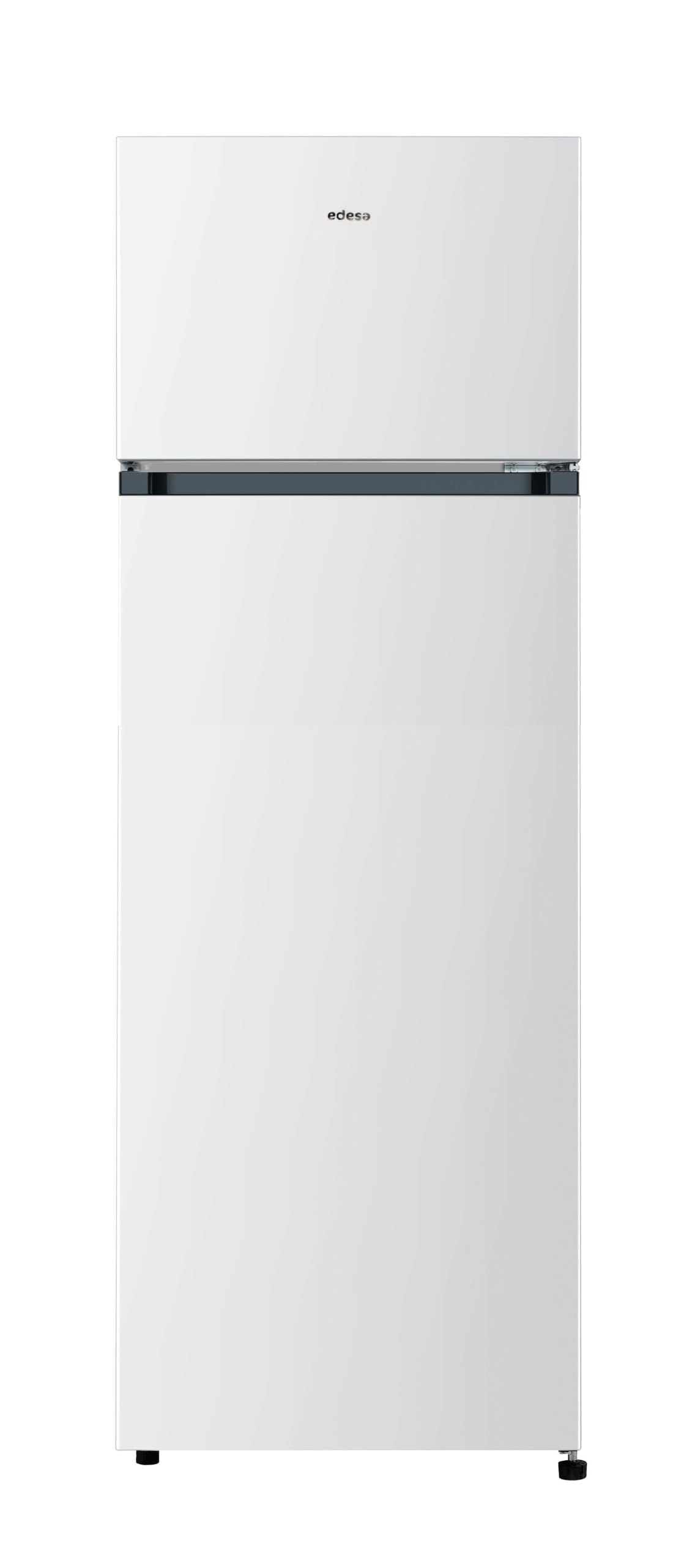 EDESA EFT-1612 WH Frigorífico de Dos Puertas de 161 cm, 243 L, Congelador Superior de 41 L, Frío Estático, Puertas Reversibles, Clase E, Blanco