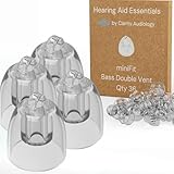 Hearing Aid Domes for Oticon Minifit Bass 6MM Double Vent Domes, Qty 36, Oticon Dome Replacements, Universal Oticon 6MM Domes Hearing Aid Supplies 6MM
