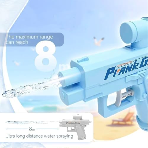 Prank Water Gun Shoots Backwards, Realistic Small Pranks Squirt Guns, Trick Two-Way Watergun Toy, Creative Reverse Waterguns, From Front & Back, Fun Gift for Office & School Pool Parties(2*White) - Afbeelding 3