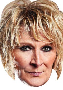 FoxyPrinting Shirley Eastenders Celebrity Cardboard Party Face Mask Fancy Dress