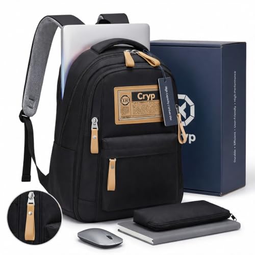 Mochila Masculina Feminina Grande para Notebook 15.6”, Trabalho, Viagem, Escola, Reforçada e Resistente – Mochila Escolar, Mochila Reforçada (Preto)