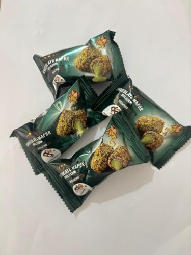 Image of Choco Pistachio Chocosticks (24 Pieces) | Belgian Cream Filled Chocolate Sticks | UAE Imported Premium Pistachio Snack | Vegetarian Luxury Chocolate Pack