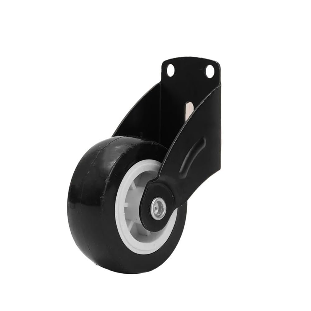 Shungong Black 5 Pack-Fixes Sagging Gates, Quiet Rubber Tire, 360° Swivel, 80Lbs Load(Black)