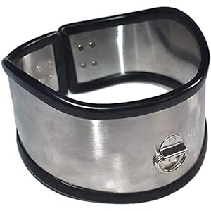 Madaenmj Roestvrijstalen Kraag/Kraag/Kraag Bondage/Terughoudendheid/Schakelsysteem Met Geleidingsring, Foltering/Fetisj…