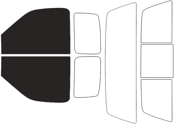 Rvinyl Window Tint Kit Compatible with Ford F-150 1997-2003 2 Door - Black 20% - Single Ply No Bubble Film - Do it Yourself Vehicle Front Precut Kit