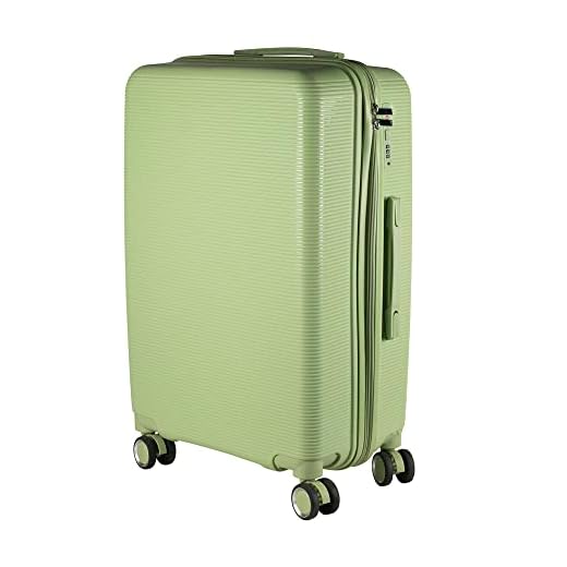 Mala de bordo em Polipropileno 4 rodas 360º - AeroMalas Irlanda (Verde)