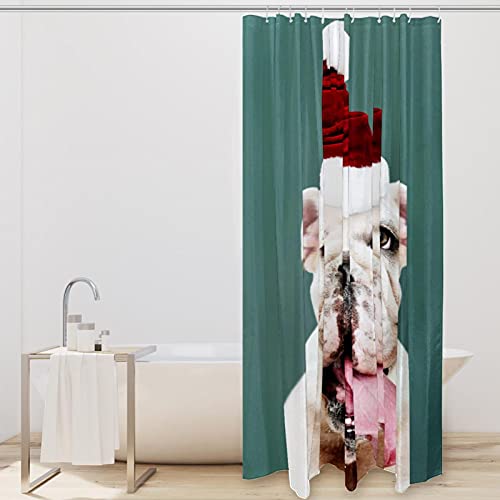 Rideau de douche bouledogue lavable pour éliminer les éclaboussures de la salle de bain - 3