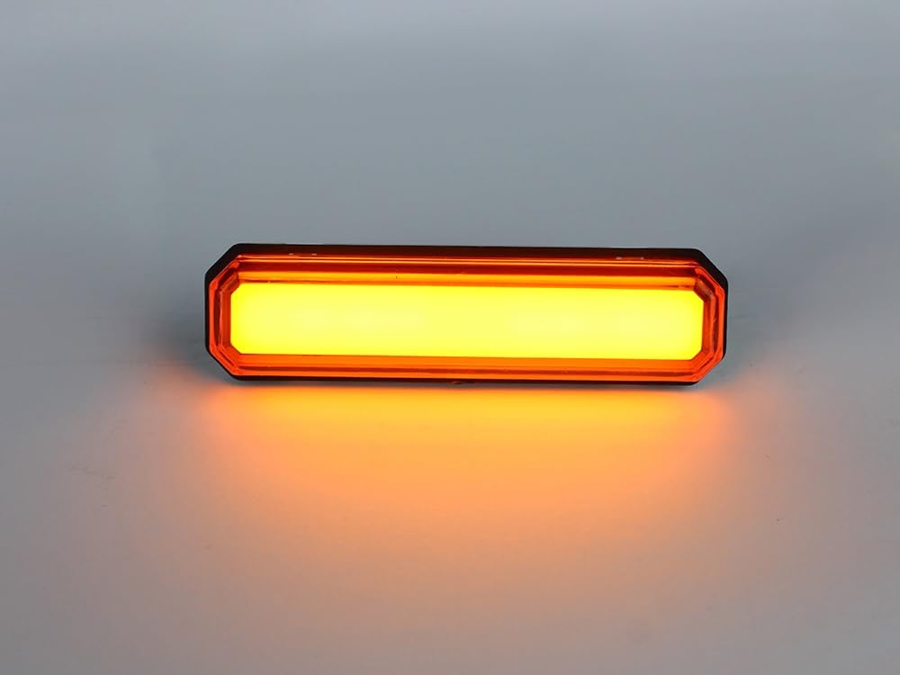 Generisch 10x NEON Gelb Begrenzungsleuchten Seitenmarkierungsleuchten 12V 24V Positionsleuchten für LKW, Anhänger, Wohnmobil, Wohnmobil, Pickup, Traktor, LKW, SUV, Boot