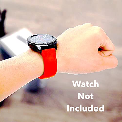 Image of YODI New Edition Soft Silicone Classic Strap Band For Redmi Watch 5 Lite Only [ Not for Any Other Models] (Red)