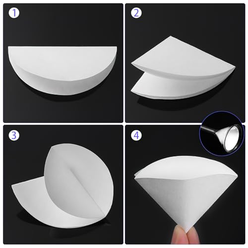 Image of Medium Flow Rate Qualitative Filter Paper Discs 3.54 Inch Diameter 70G Laboratory Grade Filtration for Chemistry and Industrial Use