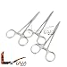 LAJA IMPORTS 3 PCS STAINLESS STEEL WEBSTER NEEDLE HOLDER 5.5' FINE POINT SMOOTH JAWS VETERINARY INSTRUMENTS