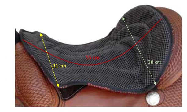 PIONEER Copriseggio Western in Neoprene Traspirante per Sella Cavallo - Comfort e Protezione per Equitazione Western