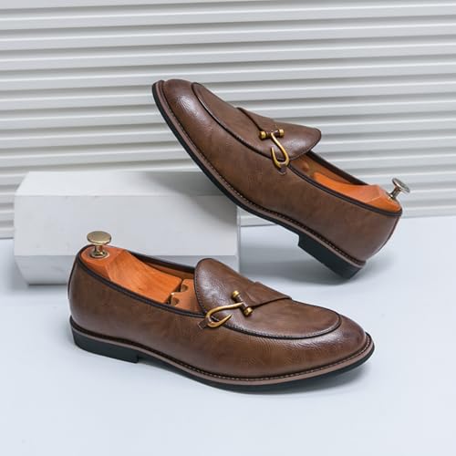 Men's Leather Loafers, Stylish Formal - Casual Shoes - Ideal for Office Days, Business Meetings & Daily Commute2