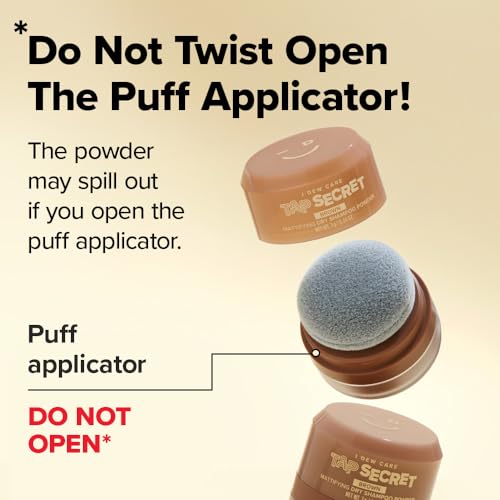 I DEW CARE Biotin Clarifying Dry Shampoo - Tap Secret Brown | Strengthening & Volumizing, Powder Type, Refillable, Travel size, Non-aerosol, Brunette, Korean Ginseng, Preppy Stuff, 0.26 Oz