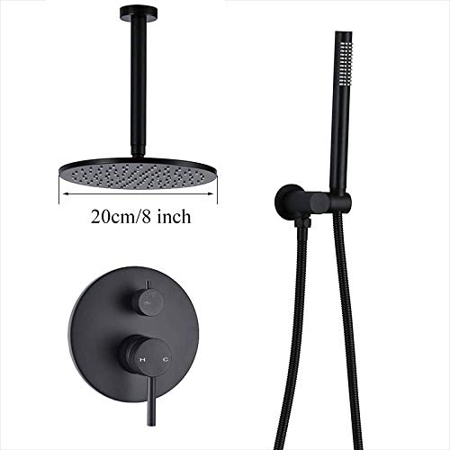 Robinet de salle de bain et système de douche noir pour rénovation moderne - 3