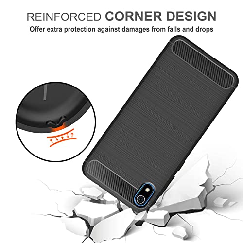 Image of Amazon Brand - Solimo Back Cover Case for Redmi 7A | Compatible for Redmi 7A Back Cover Case | 360 Degree Protection | Soft and Flexible (TPU | Matte Black)