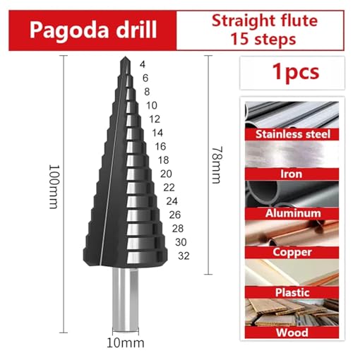 Foret de pagode cobalt anti-surchauffe pour percer l'acier inoxydable sans bloquer - 2
