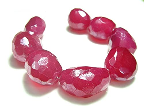 Chalcédoine rose LKBEADS 16x21mm : pierre naturelle facettée pour création bijoux