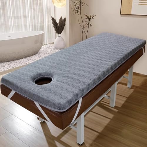 Cubrecolchón de espuma viscoelástica de 6 cm de grosor para cama, antideslizante, transpirable, bandas elásticas, alivio de presión, suave y cómodo