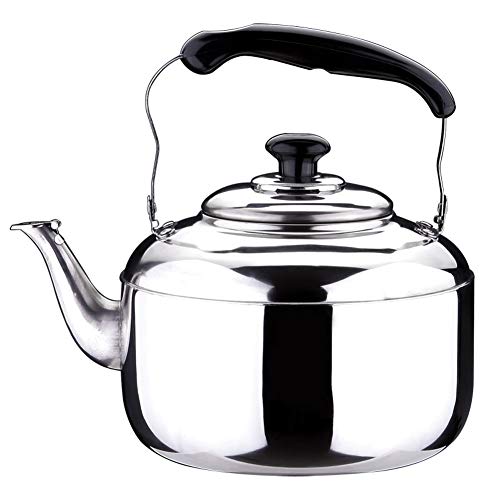 Premium Whistling Teekessel Rostfreie Edelstahl-Gas Elektrische Induktions-Kochfeld Kessel Wasserkocher Camping Teekanne,4L