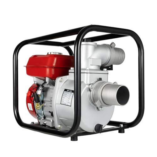 Gas Water Semi-Trash Pump, 7.5HP 3000W High Pressure Sump Pump Garden Irrigation Water Transfer Pump, Water Pump For Agricultural Irrigation, Garden Farmland Pump,Trash Pum