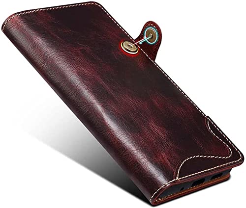 Coque portefeuille iPhone SE2 antichoc en cuir véritable marron GUMMMY - 5