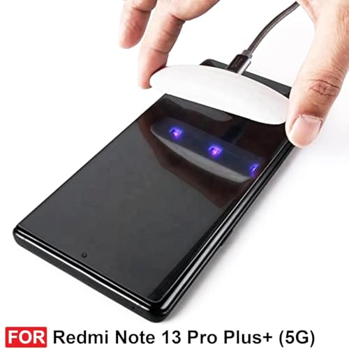 Image of FabeKee UV Tempered Glass Screen Protector Compatible for Redmi Note 13 Pro plus | Front And Back Screen Guard With camera lens protector 3 in 1 (Note 13 Pro+, Combo)