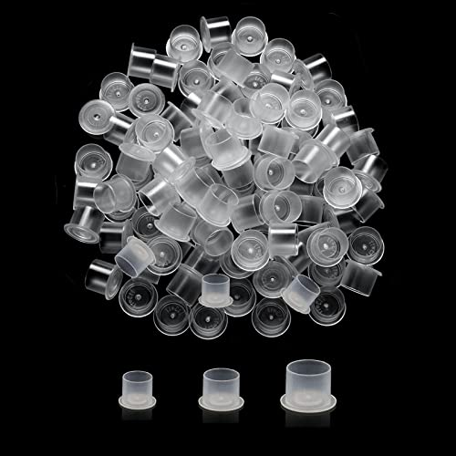 Tattoo Ink Caps â€“ Taigo 300pcs Tattoo Ink Cups Large Medium Small Mixed Plastic Microblading Pigment Ink Cups Caps Holder Tattoo kit Tattoo Machine