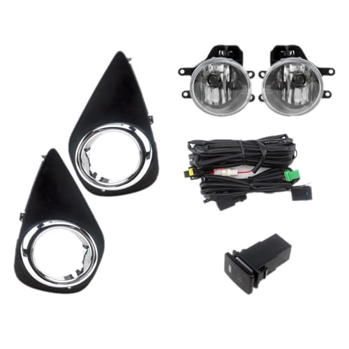 Phares antibrouillard pour Toyota Yaris 2014-2017 kit complet halogène 4300K avec cadres et harnais