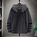 Full Zip Hoodies for Men Casual UPF 50+ Lightweight Jackets Trendy Comfort Rash Guard Hooded Walking Hiking Windbreaker Fashion Softshell Waterproof Jacket Coat