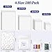 Zonon 4 Sizes 100 Pack Clear Reclosable Zipper Storage Bags 2 Mil Plastic Poly Bags Resealable Lock Seal Zipper for Jewelry, Daily Vitamin (5 x 3 Inch, 7 x 5 Inch, 10 x 8 Inch, 13 x 9 Inch)