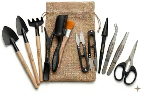 Mini Kit De Ferramentas Jardinagem Suculentas Bonsai Mudas Cactos...