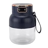 OVAQUIXI Exprimidor Portátil sin Esfuerzo, Exprimidor Eléctrico Multifuncional Desmontable para Profesionales, 600ml (BLUE)