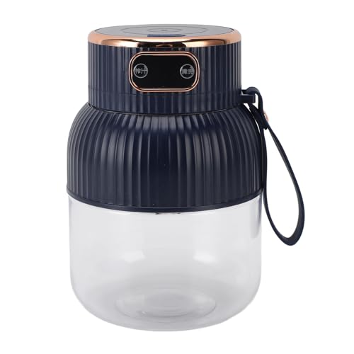 Sxhlseller Tasse de Presse-agrumes Portable, Mélangeur électrique de 600 Ml pour Smoothies et Lait de Soja avec Moteur de 150 W, Composants Détachables pour un Nettoyage Facile en Bleu, Batterie de