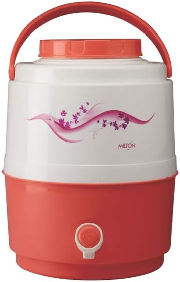 Milton Kool Musafir Insulated Plastic Water Jug, 7.5 Litre, Orange