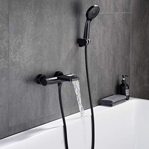 Robinet de baignoire avec douche à main et double sortie - 5