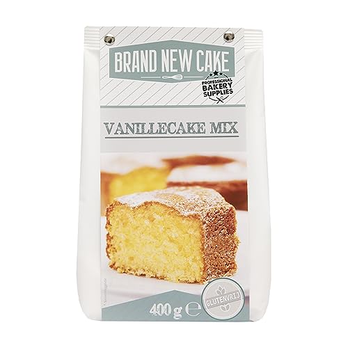 BrandNewCake® Mezcla para Pastel de Vainilla 400g - Sin Gluten - Fácil de Preparar