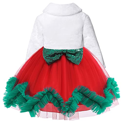 CHILDRENSTAR Girls Faux Fur Cardigan Shrugs Sweater White Bolero Winter Shawl Wrap3