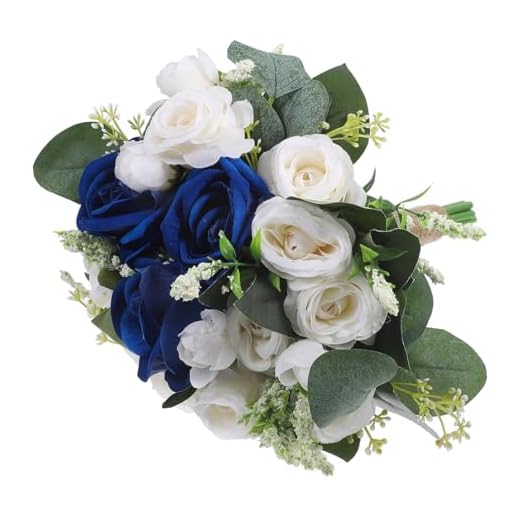 PRETYZOOM Novia Flor Artificial Ramo De Novia Flor Preservada Artificial De Dama De Honor Decorar Flores Artificiales Boda Florero Flor Artificial Ramo De Novia Ramos De Novia