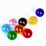 KRISININE 8pcs Colorful Crystal Balls Decoration for Home 40mm Rainbow Color Glass Balls Healing Spheres Quartz Decorative Ball for Dinner Party Centerpiece