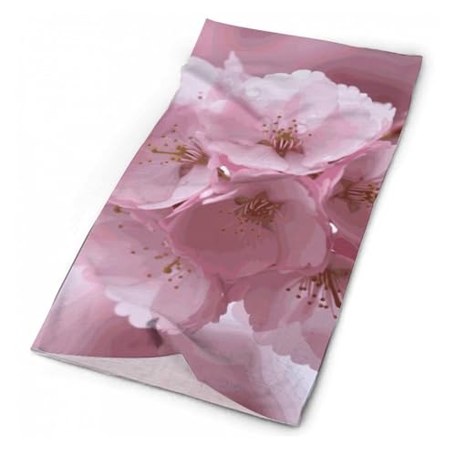 Braga de Cuello a Prueba de Viento, Mascarilla Facial Transpirable, Cobertura Facial de Flores de Cerezo, Protección Solar, Máscara Antipolvo, Balaclava Bandana para Mujeres y Hombres para Senderismo y Pesca