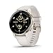 Garmin Venu 2 Plus - Montre connectée GPS multisports avec appels via Bluetooth & suivi santé - Cream Gold avec bracelet silicone ivoire - Boitier 43 mm
