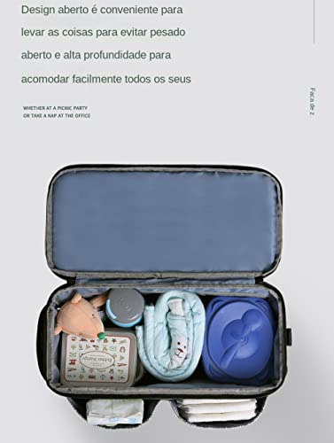 NUTOT C292h bolsa de maternidade de grande capacidade, bolsa de suspensão de carrinho, com bolsa de