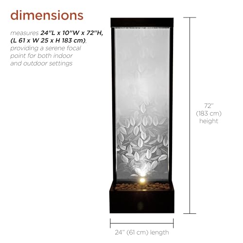 Alpine Corporation MLT156 Indoor/Outdoor Glass Panel Fountain thumb #7