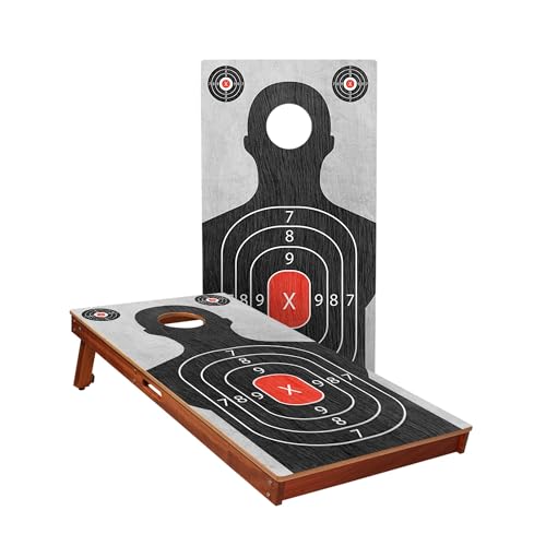 Skip's Garage Target All Weather Cornhole Boards - Includes (2) Boards (NO Bags) + NO Additional Accessories