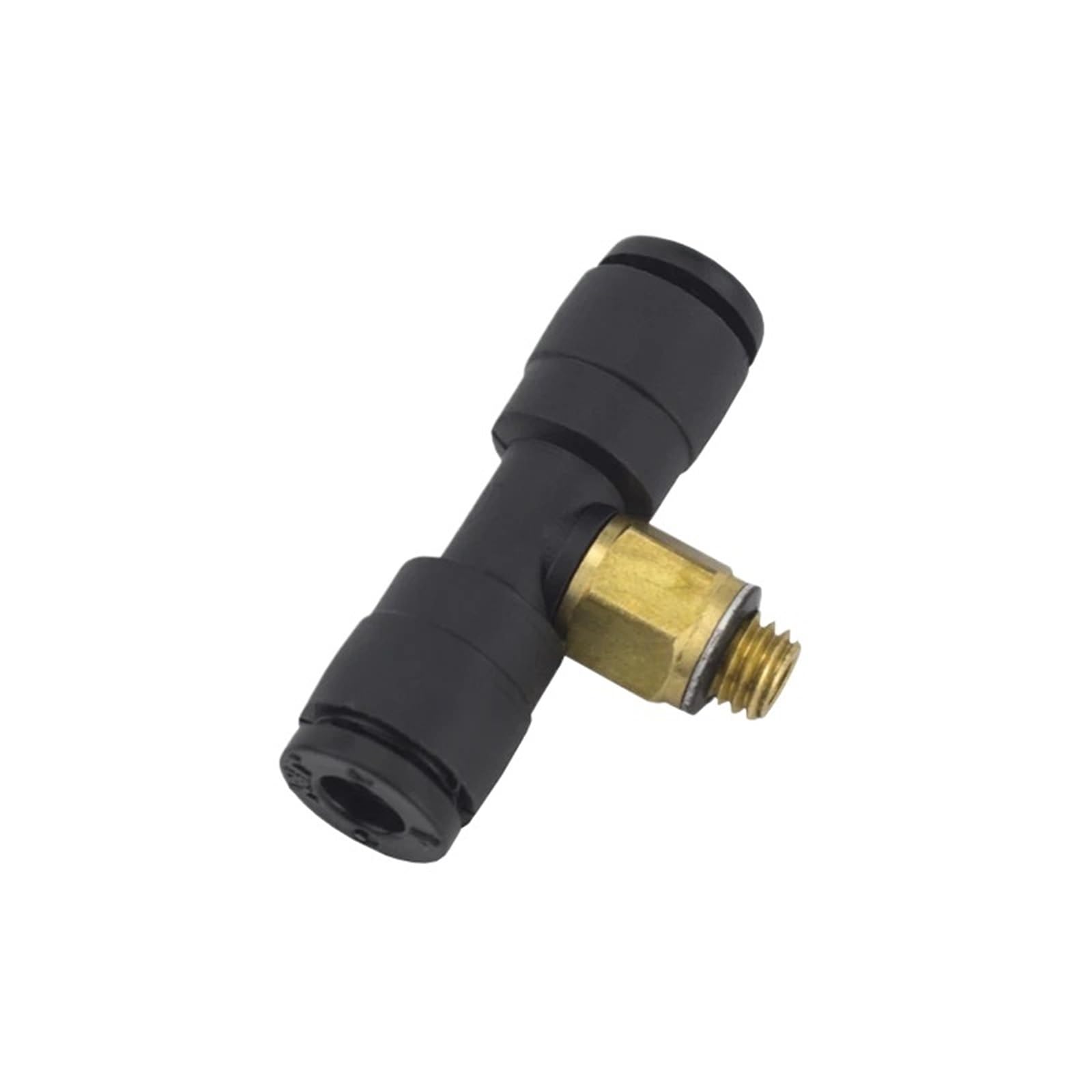 1 sztuk PB-C Mini plastikowe akcesoria męskie odgałęzienie T złącze M3 M5 1/8 pneumatyczne złącze oporowe (PB 04 M5C 4 mm M5,2 szt.)