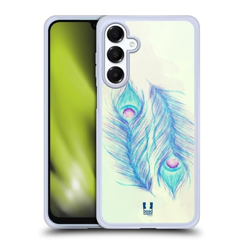 Coque en Gel plumes de paon pour Samsung Galaxy A16 5G avec protection de qualité militaire