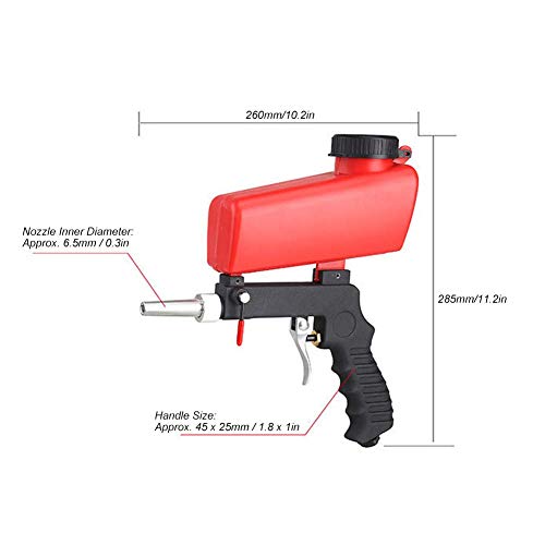 Air Sand Blaster, Pneumatic Sandblasting Gun Sand Blaster Machine Blasting Tool 90Psi For Sandblasting Polishing Metal Rust Removal #TOP1