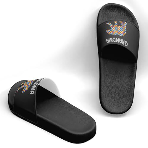 Pitovozu World Autism Awareness Slippers for Women Men Comfotable Sandals Non Slip Home Bedroom Pool Shower Outdoor Slide Slippers2