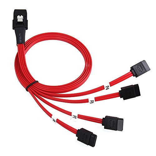 50cm Mini SAS 4i SFF-8087 36P to 4 SATA 7P HDD Xvb^P[u bh
